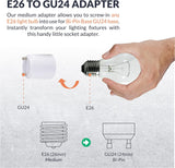 Newhouse Lighting GU24 to E26 Standard Bulb Adapte