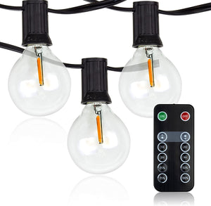 Newhouse Lighting LED G40 String Lights with Weath